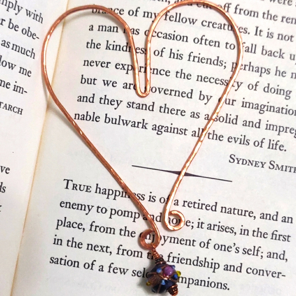 New copper bookmark.